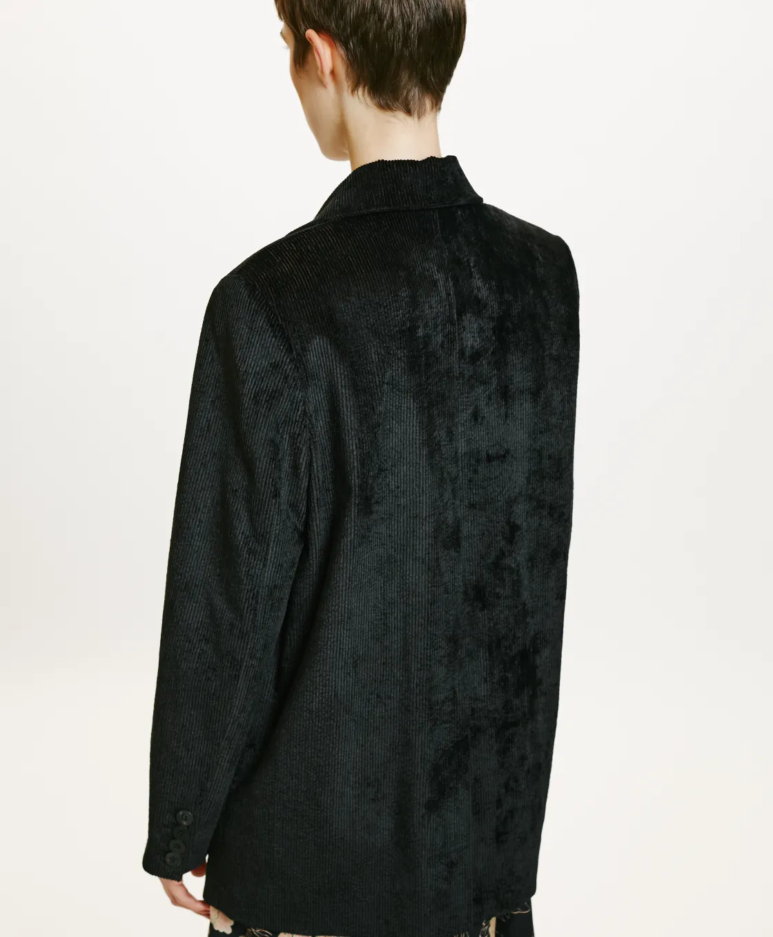 Momoni Vestes*VESTE AIRI EN VELOURS CÔTELÉ STRETCH - Noir