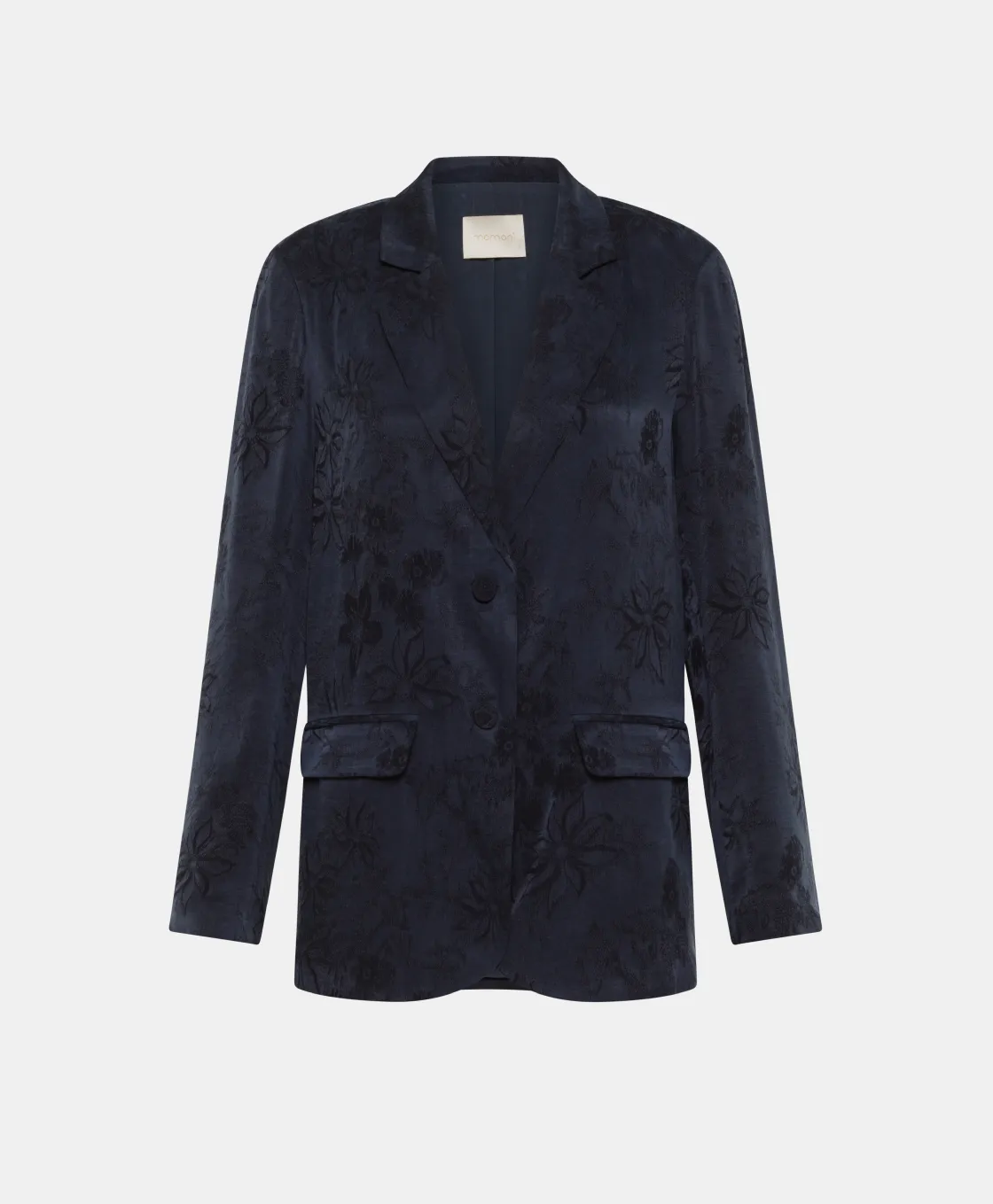 Momoni Vestes*VESTE NAGOYA EN LYONCEL VISCOSE JACQUARD - Indigo